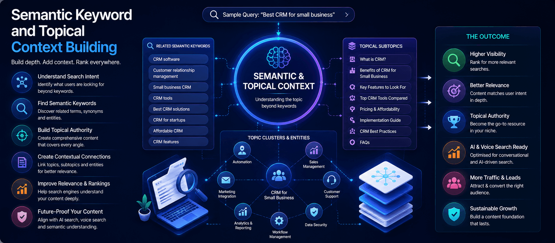 Semantic Keyword and Topical Context Building