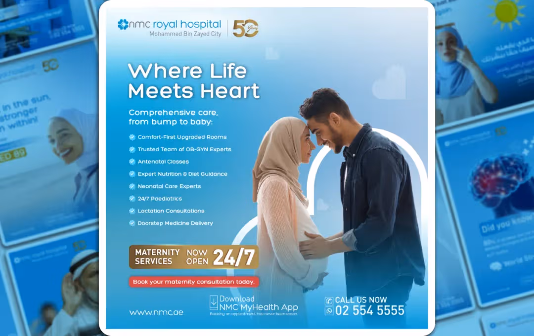 Expanding NMC Royal Hospital's community reach with a 35% lift in social engagement and 1,500+ monthly patient enquiries